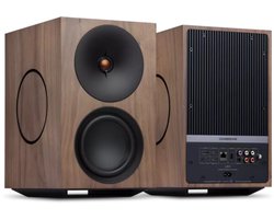Cambridge Audio L/R X Actieve Boekenplankspeaker - Walnoot (Paar)