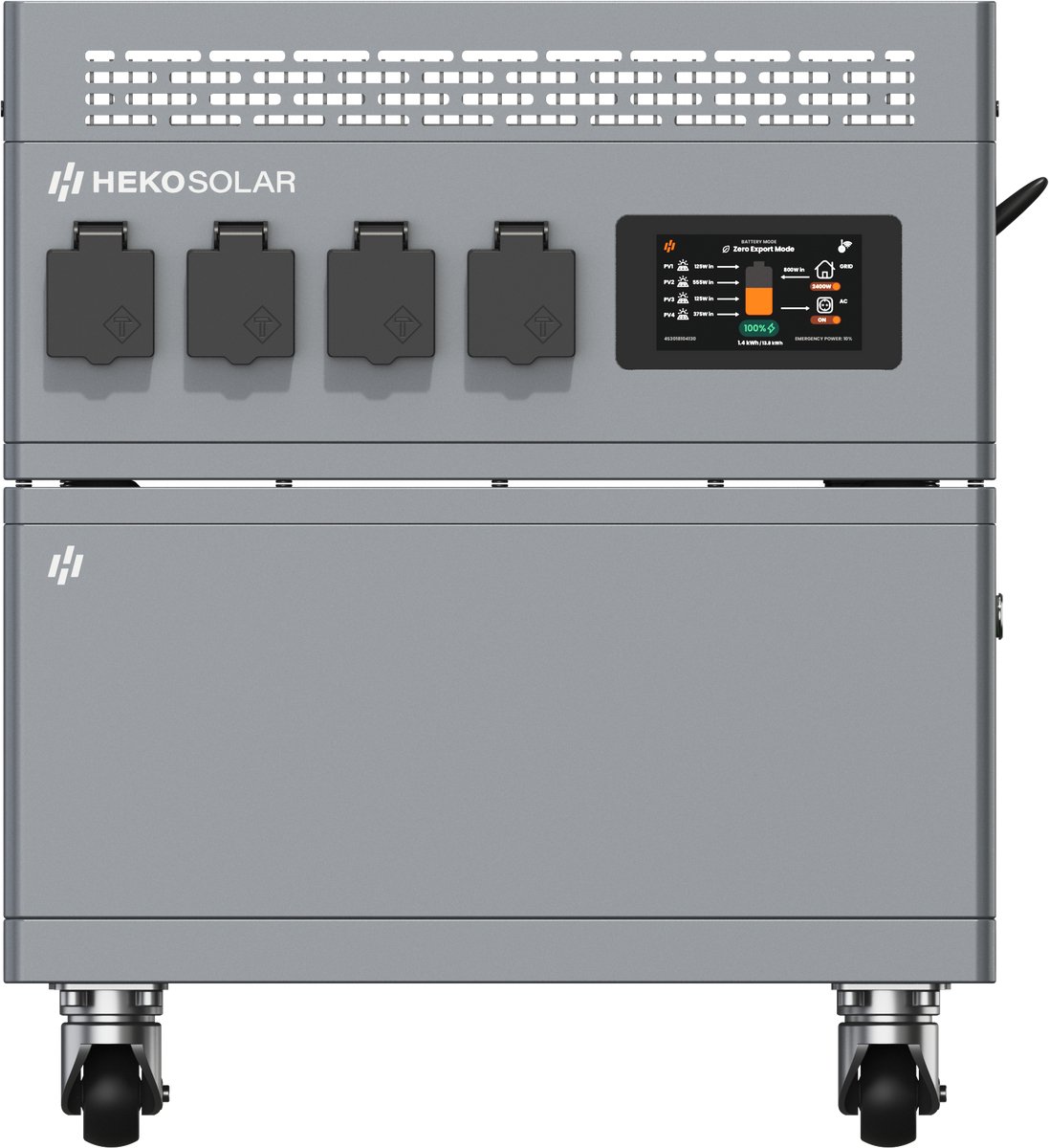 HEKO Solar Saga Thuisbatterij 2,8 kWh - Plug-in Batterij voor Zonnepanelen - Thuisaccu - Energieopslag - Noodstroom - Off-Grid - Plug & Play
