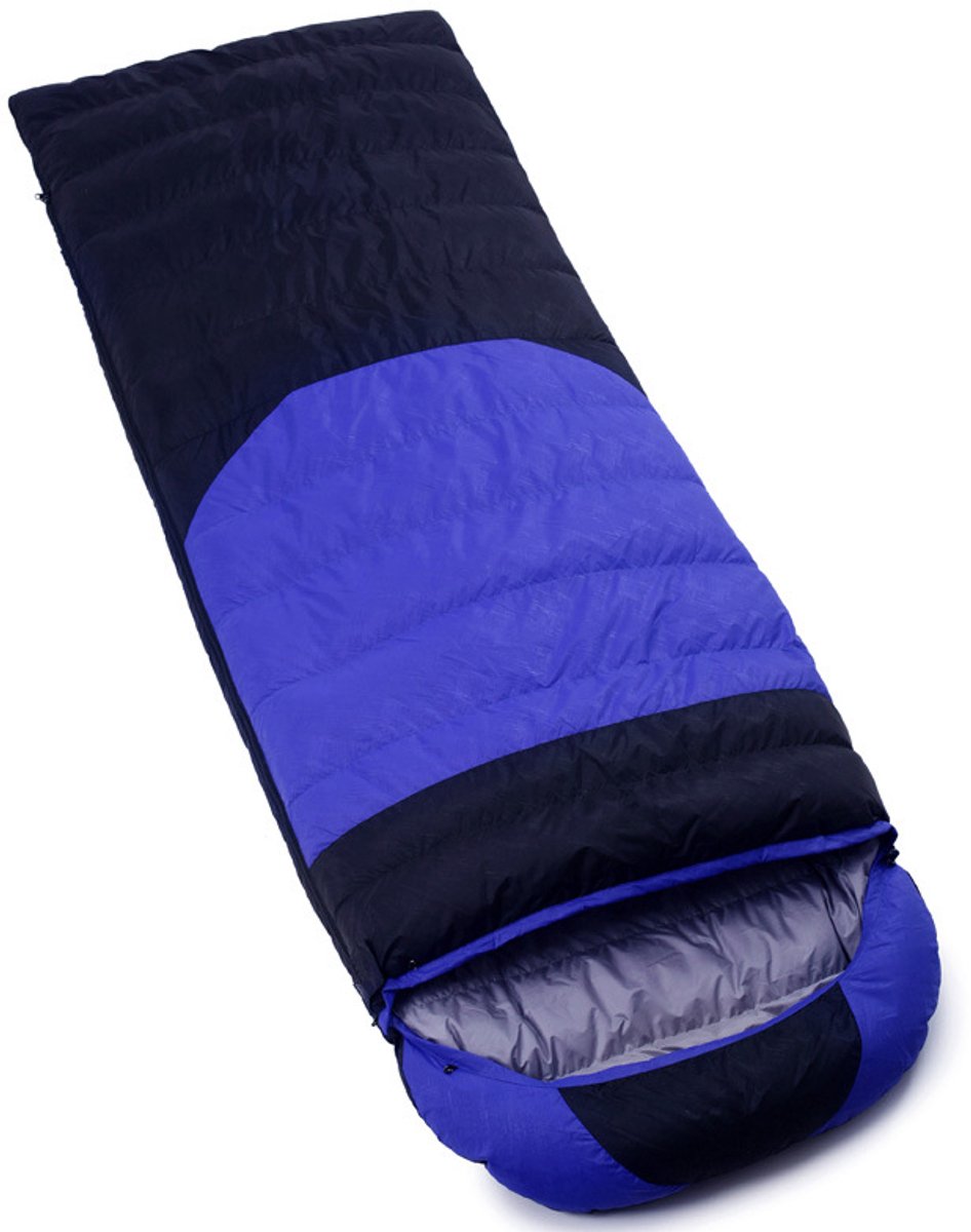 Dons-slaapzak (Donsalternatieve vezel / Donsachtige vezel) – Model: envelop – Waterdicht en ademend – Geschikt voor thru-hiking-backpacken en kamperen – Geschikt voor vier seizoenen – 600 g (0–15 °C)-210 x 80 cm