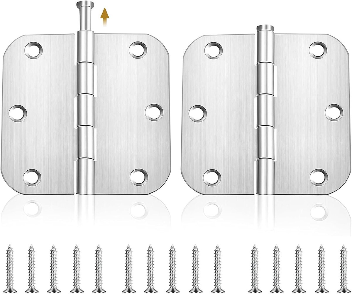 MAEXUS Door Tyre, 2 Pieces, Adjustable Spring Hinge, Door Hinges, Stainless Steel, Self-Closing, Shuttle Door Hinge - ShopVlot