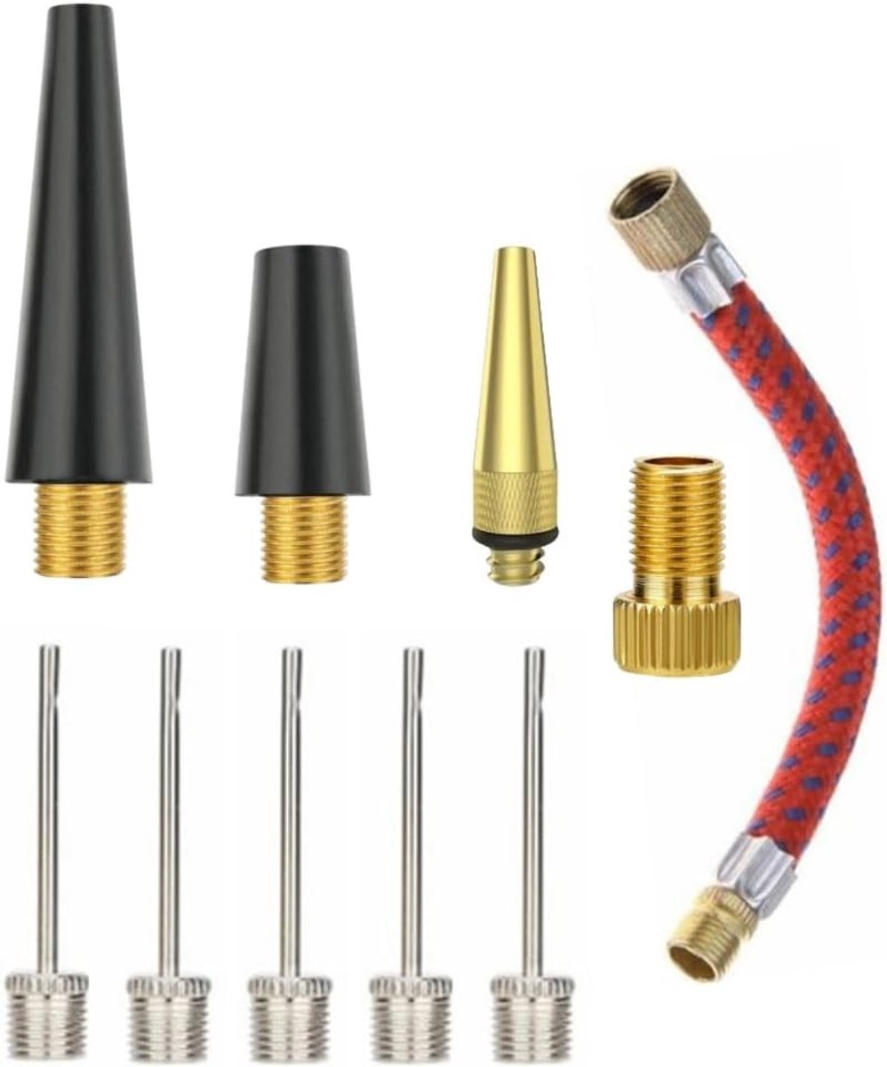 Balpompen Adapter Set - 10-delig - Voor Diverse Ventieltypes - Inclusief Balnaalden en Adapters - Voor Sport en Vrije Tijd