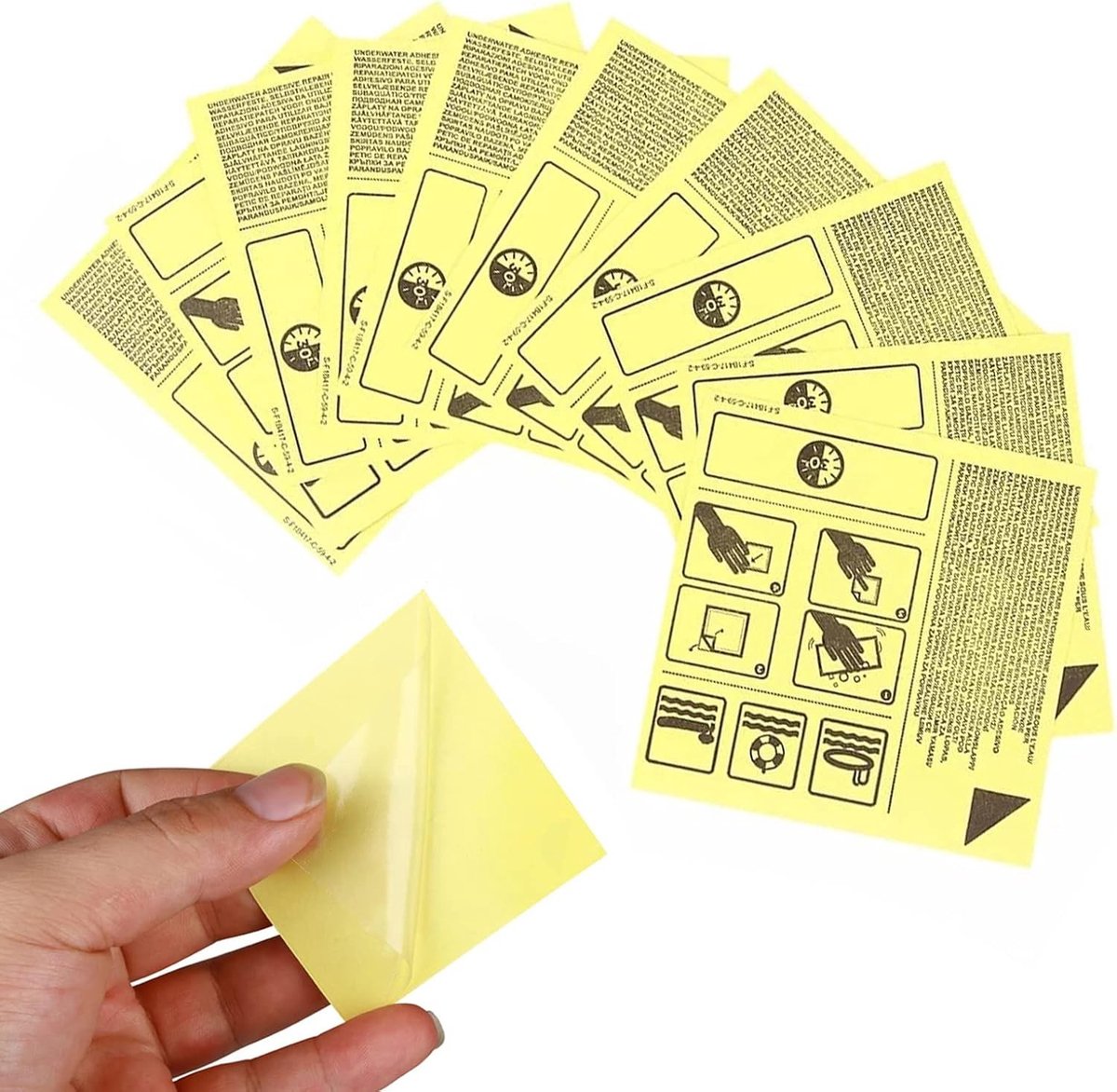 Reparatieset tentdoek - Transparant - 6,5 x 6,5 cm - Elastische Patch voor Opblaasbare Materialen - Voor Kampeerders en Watersporters