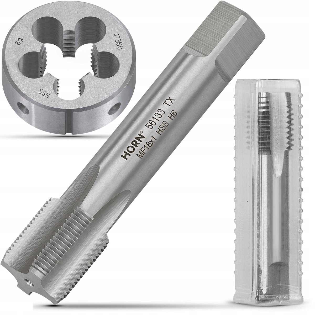 Handmatige Schroefdraad Snijset M18x1 DIN-2181/1P met Schroefdraad Snijring