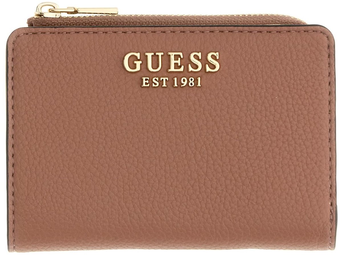 GUESS portemonnee Melody SLG Zip Around Card Case Rosewood roze