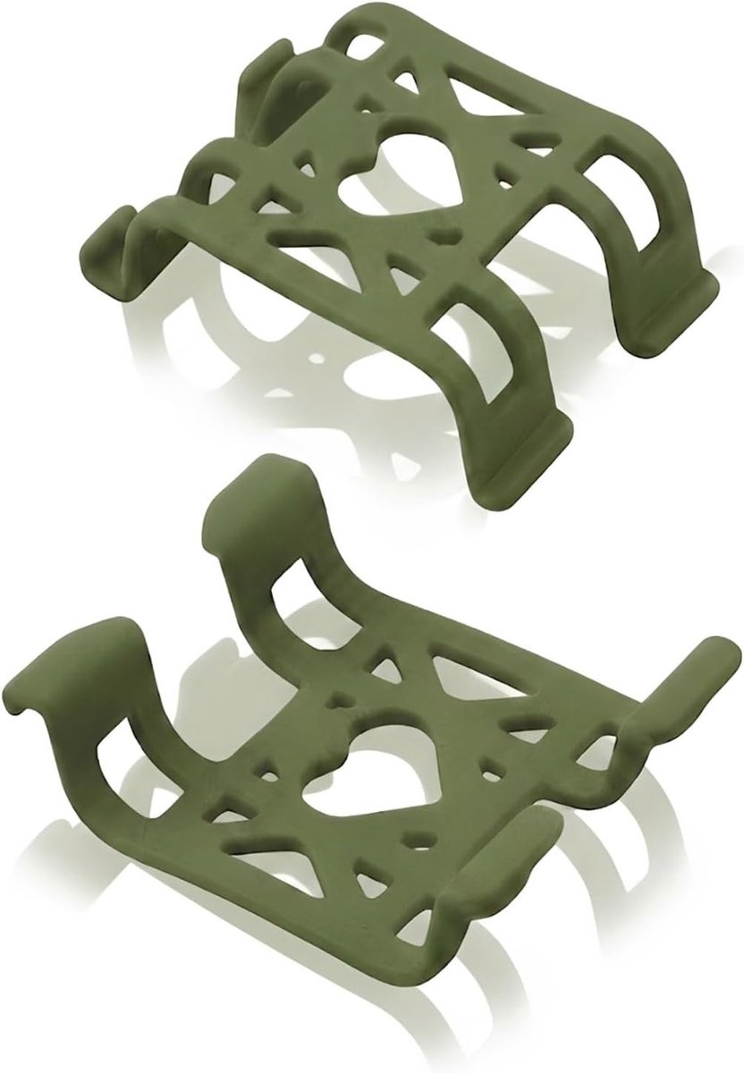 Rubberen Bevestigingen voor GPS-halsband - Legergroen - 3,25 x 4,04 x 1,4 cm - Siliconen Vervangingsaccessoires - Voor Honden