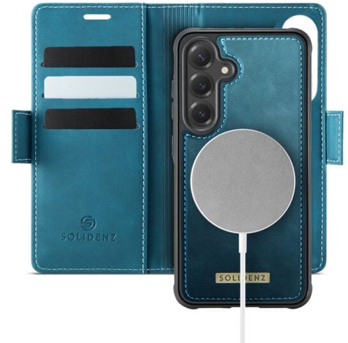 Solidenz hoesje - Geschikt voor Samsung Galaxy S26 FE en MagSafe - Blauw