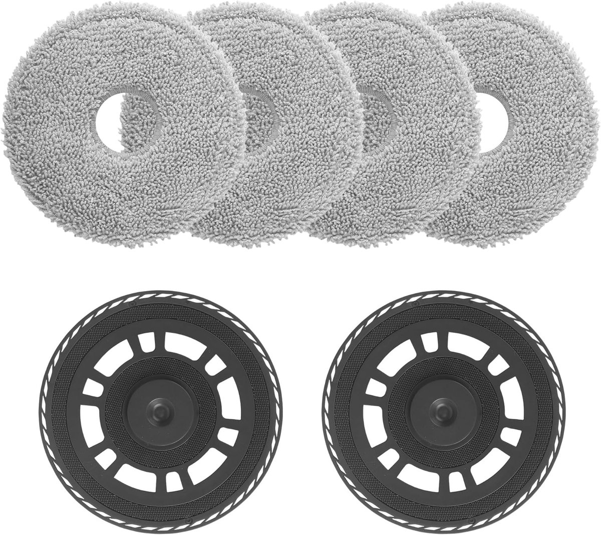 4 Mop Wipers with 2 Mop Plates Accessories for Dreame L20 Ultra/L10s Ultra Gen2/L10s Pro Ultra Heat/X40 Ultra/X40 - ShopVlot