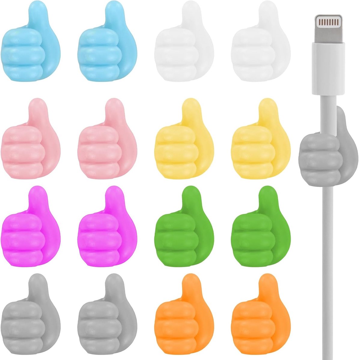 40 stuks duimhaken, zelfklevend, creatieve handsteenhaken, zonder boren, kleurrijke multifunctionele duimwandhaken - ShopVlot