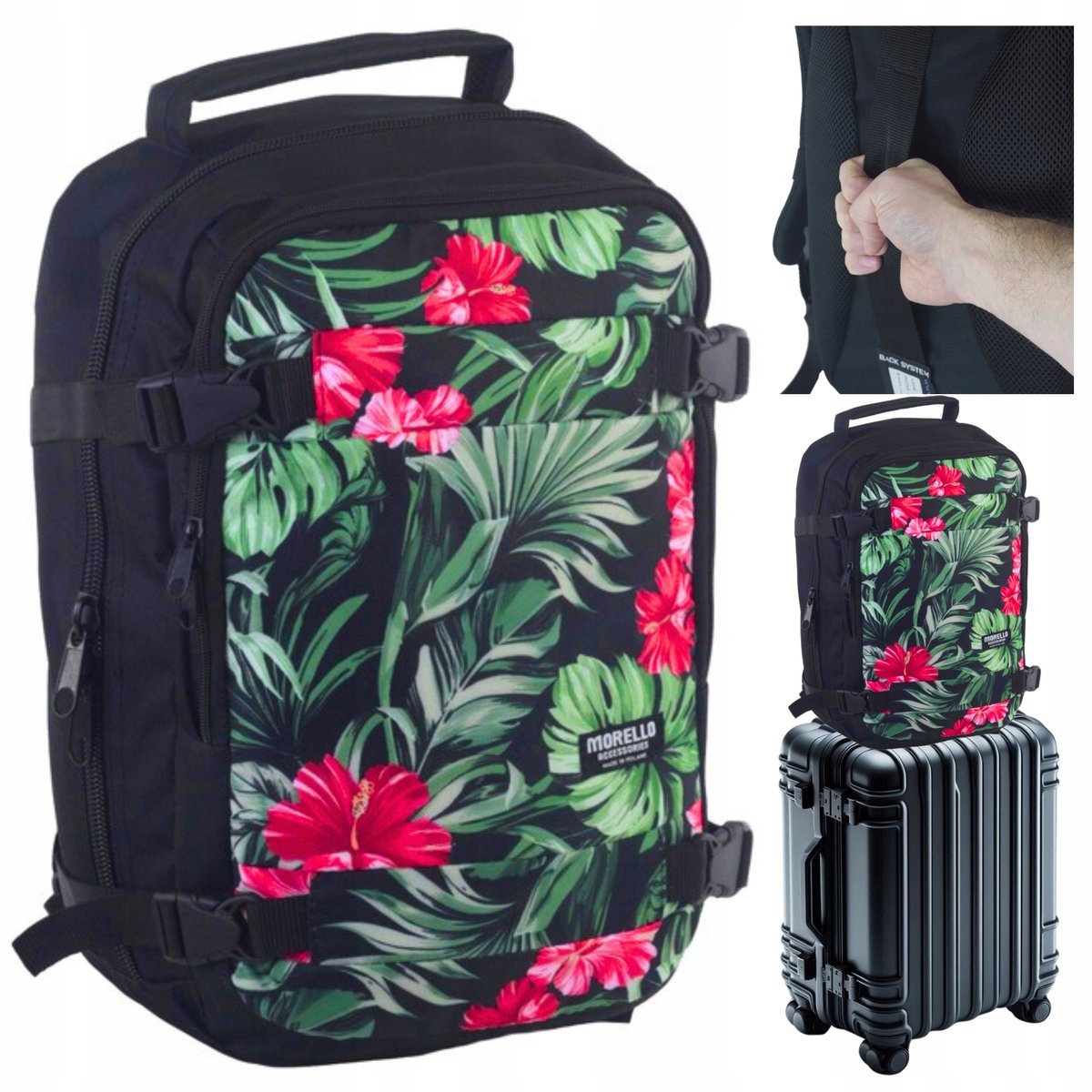 Morello Premium Reistas 40x20x25cm - Handbagage Vlietuig