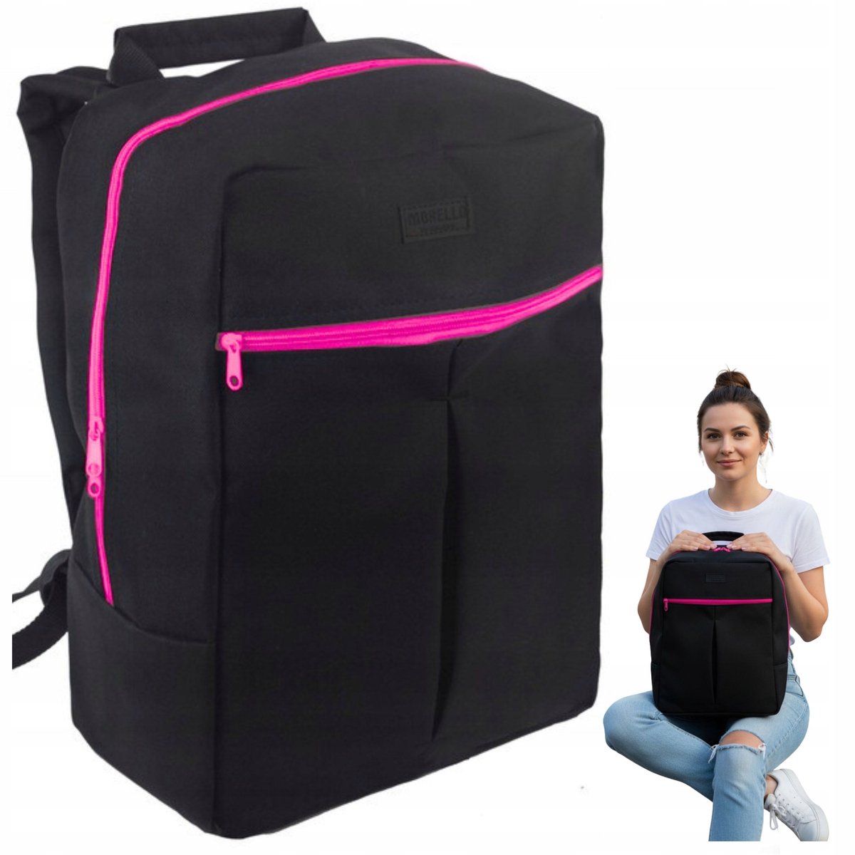 Vlietuig handtas rugzak 40x30x20cm, lichtgewicht, Ryanair & Wizz Air