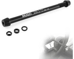 Yuragim Bicycle Trainer Aluminium Alloy Thru Axle Adapter with M12 x 1.5 Thread Ramp Compatible for Racing Mountain - ShopVlot