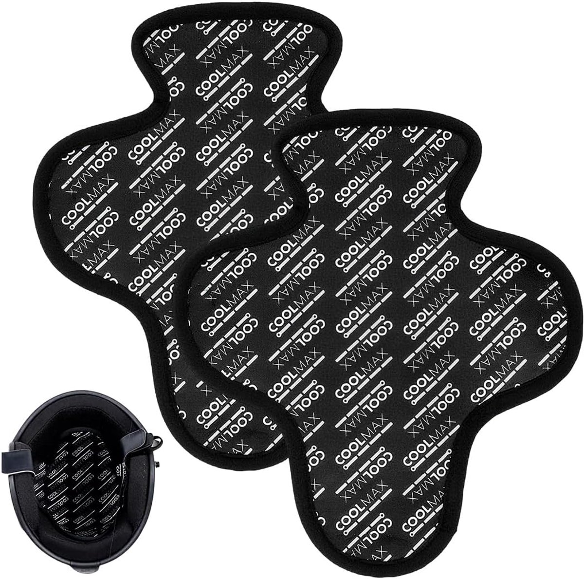 XPEX 2 Helmvoeringen Motorhelmvoering, Helmpad Zweetafvoerende helmvoering, Helmpad Motorhelmpad Kussen Bescherming - ShopVlot
