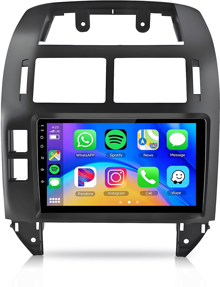 Cestovet LINUX Autoradio - Geschikt voor VW Polo 9N 2001-2009 - Draadloos Carplay & Andriod Auto - 9 Inch HD TouchScreen - Bluetooth FM RDS USB