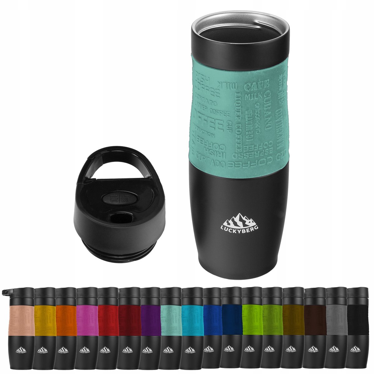 LUCKYBERG Thermos Bekers 480 ml - RVS, Lekvrij, Lange Isolatie