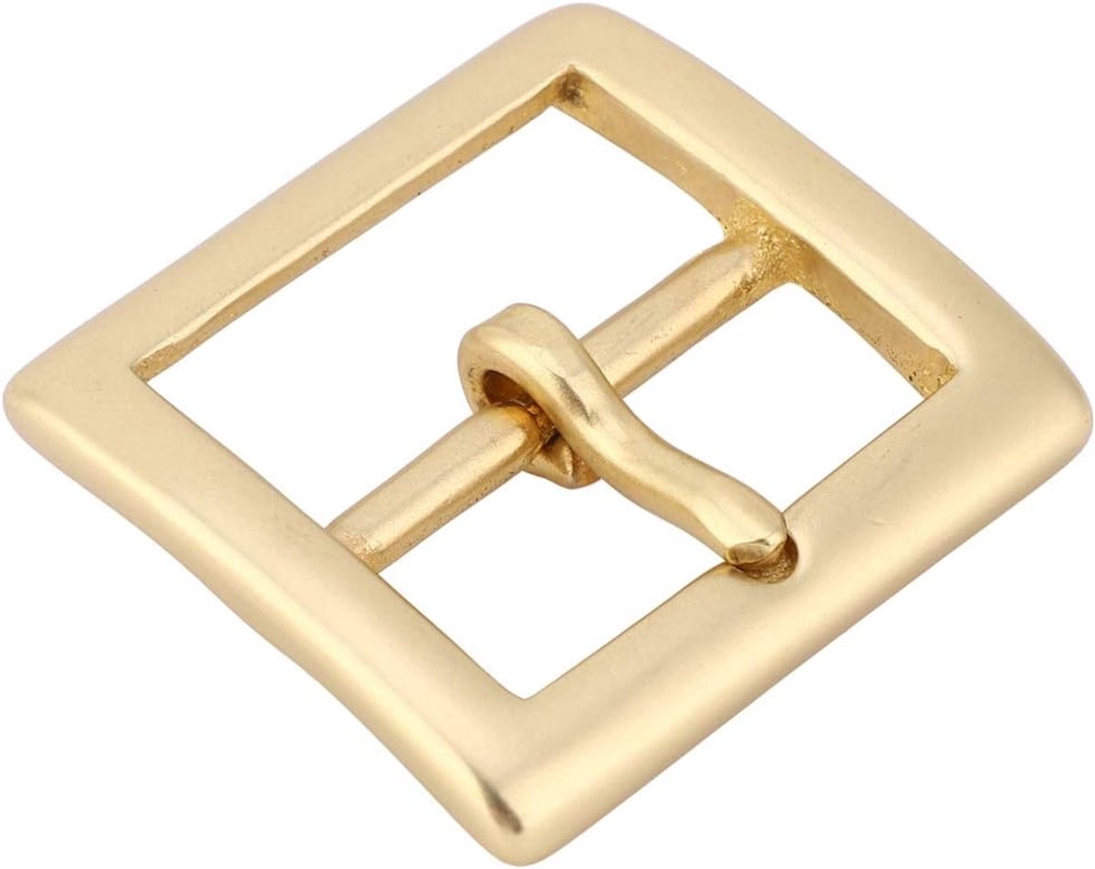 Luqeeg 40x56mm Metal Roller Buckle Banged Belt Spog with Single Pin End Bar Hook, Gold Hardware Accessories Leather - ShopVlot