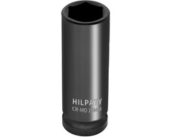 Hilpaty zeskant dopsleutelset 19mm, 1/2 inch vierkantaandrijving Cr-Mo slagschroevendraadeind Radbouten noot, 78mm - ShopVlot