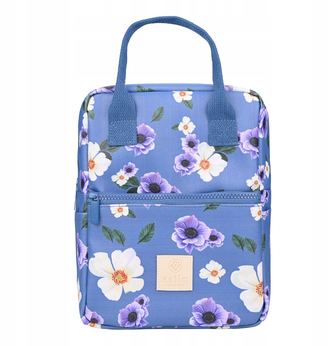Estia Garden Blue Lunchtas 7L - Geïsoleerd, Fleshouder & Extra Vak