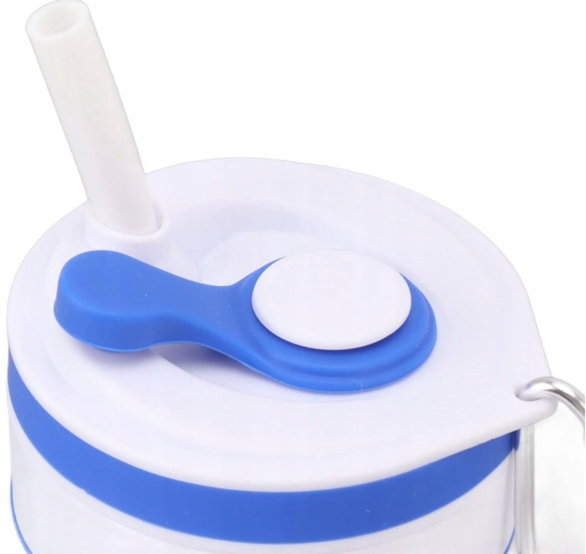 Opvouwbare Siliconen Beker Blauw - Herbruikbaar & Draagbaar