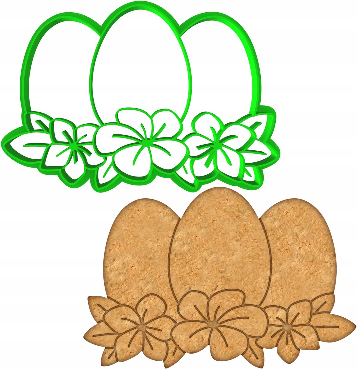 Paasei Koekjesvorm - 12cm - Plastic - Vaatwasmachinebestendig
