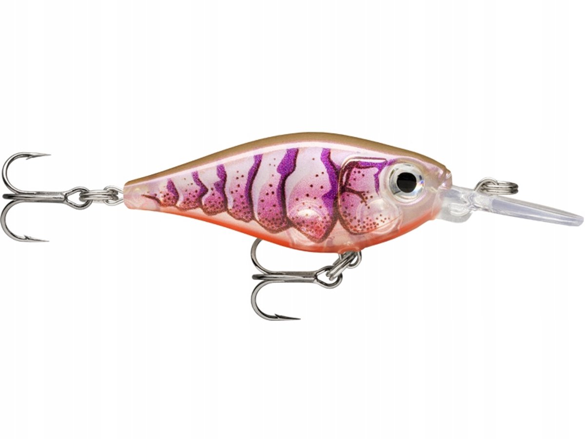 Rapala X-Light Shad Wobbler 4cm 4g Zondert 0.9-1.5m Zilver UV Paars