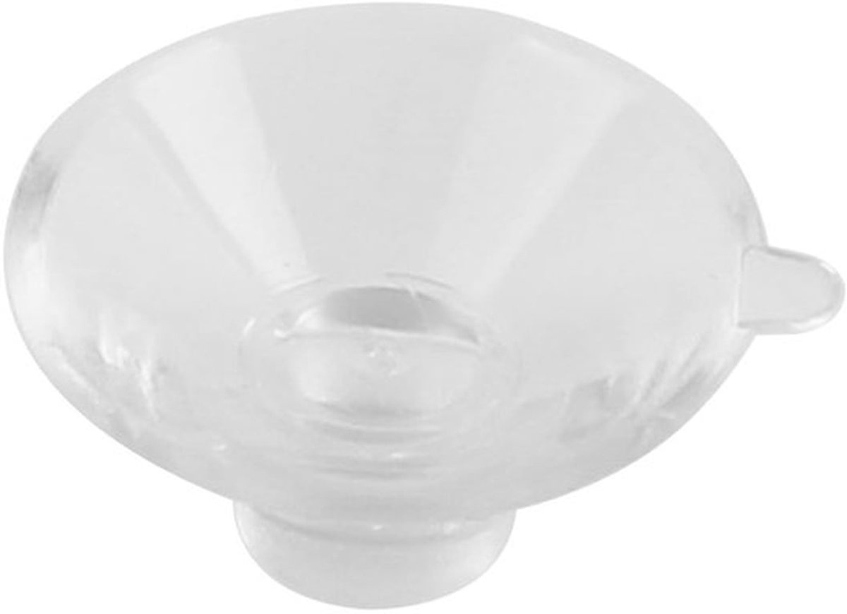Zuignap 30 mm - 60-pack - Transparante Zuignap - Beugel voor Kabels - Geschikt voor Woningdecoratie - PVC Materiaal - Zuignapbeugel