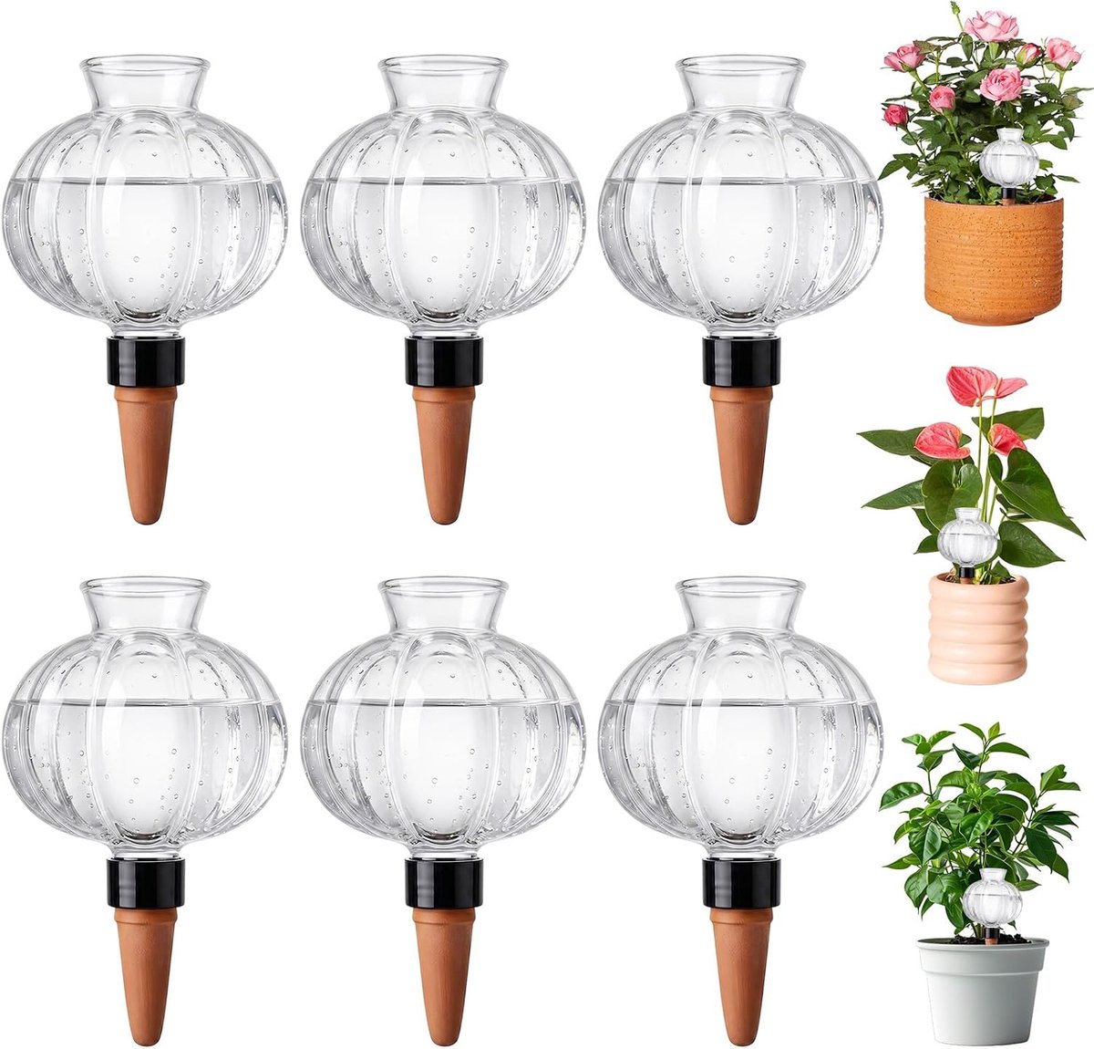 Bewateringsballen voor planten 500 ml - automatische plantenirrigatie - langere watercapaciteit - ideaal voor vakantie - ShopVlot