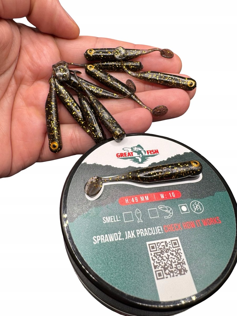 Great Fish GF1 Kunstaas Baars 49mm 1g 10 stuks - Geurloos