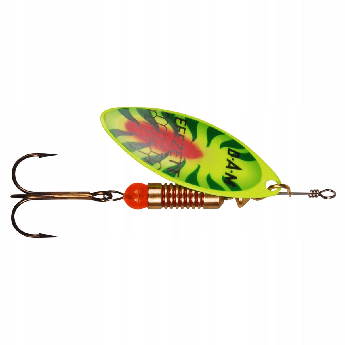DAM Effzett Spinner #4 - 17g Fire Shark - Vissersaas voor roofvis