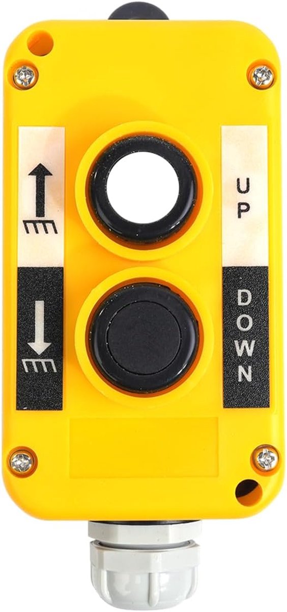 Tap Control Box 2-knops - ABS kunststof - Duurzaam en stevig - Eenvoudige bediening voor hijsinstallaties - ShopVlot