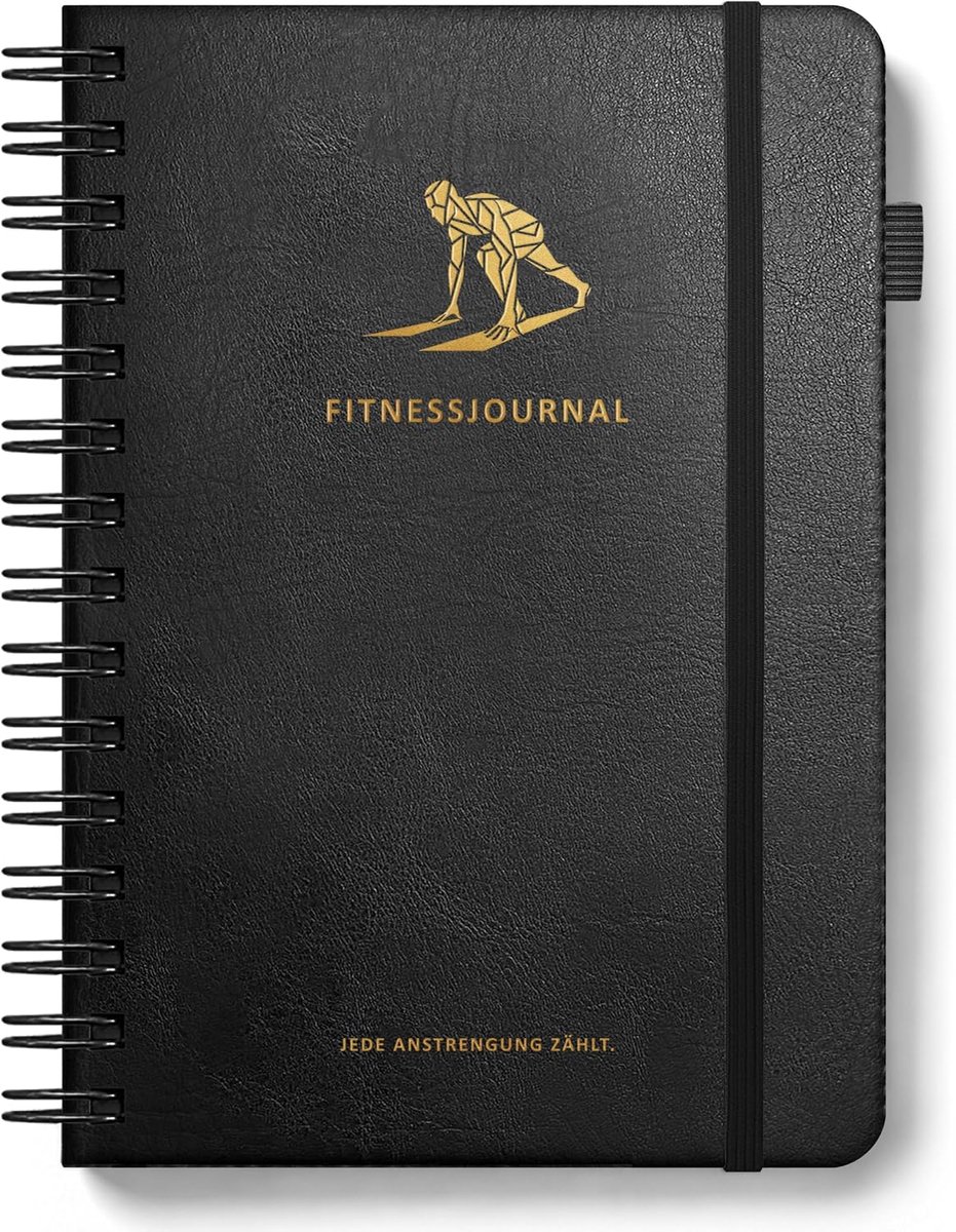 Dagboeken Gouden - Fitness - Inspirerend ontwerp - Perfect voor jouw doelen - ShopVlot