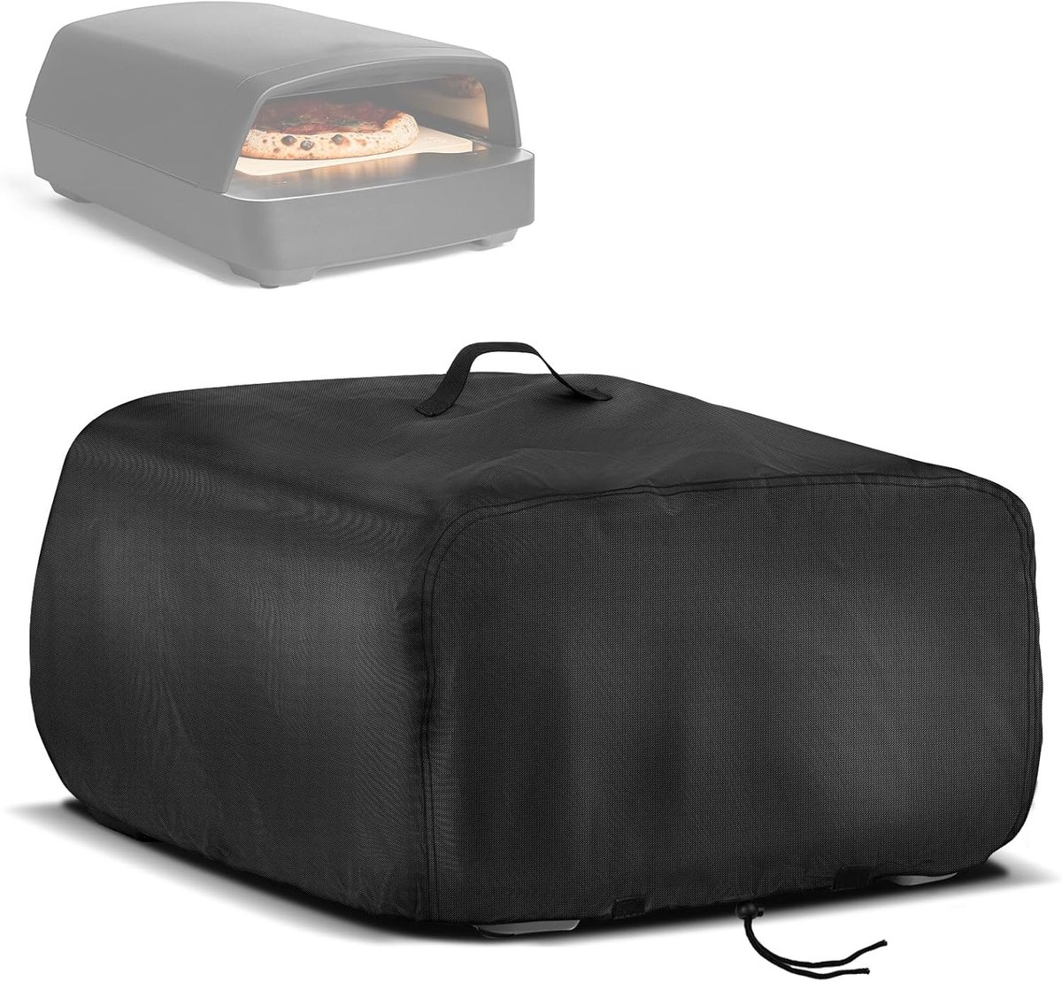 Pizza Oven Cover for BURNHARD Tony Gas Pizza Oven, Waterproof Dustproof Carry Bag with Gas Hose Attachment, 500D - ShopVlot