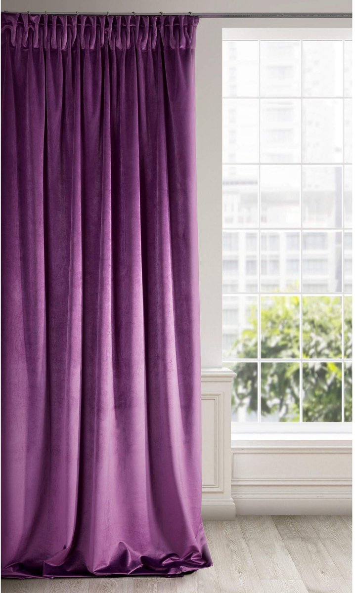 Famanu Satijnen gordijn met gordijnband voor woon- en slaapkamers, extra lang 140x270 cm, dik, elegant, ondoorzichtig Zwart