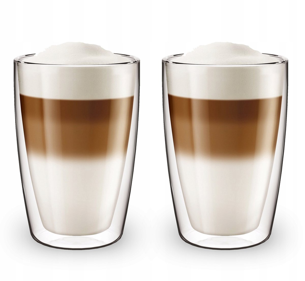 Set van 4 Thermische Glazen - Dubbelwandig, Borosilicaatglas