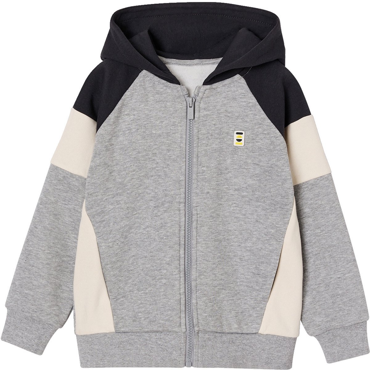 Vertbaudet Sweater met rits jongen met capuchon coloblock