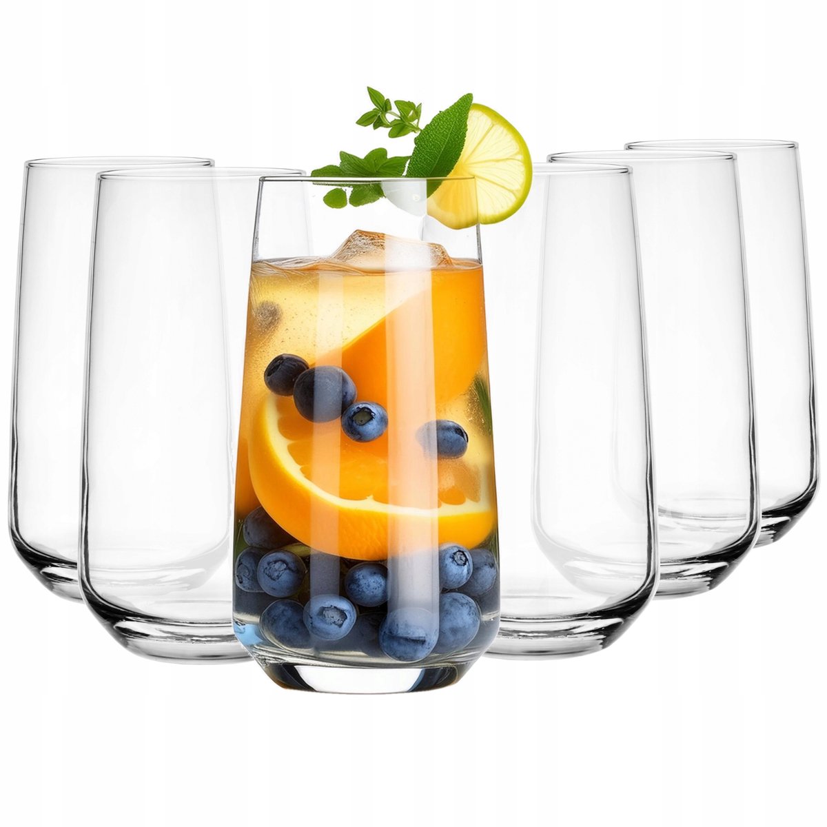 Glasmark Glazen Set 6 stuks - 430ml - Hoge Glazen voor Drankjes & Cocktails