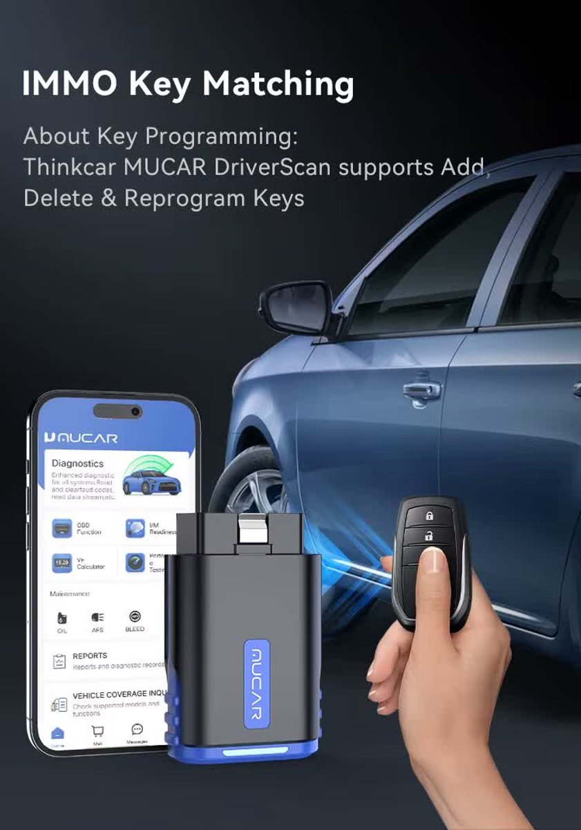 MUCAR DriverScan OBD2 Bluetooth scanner - Android en iOS thumbnail 5