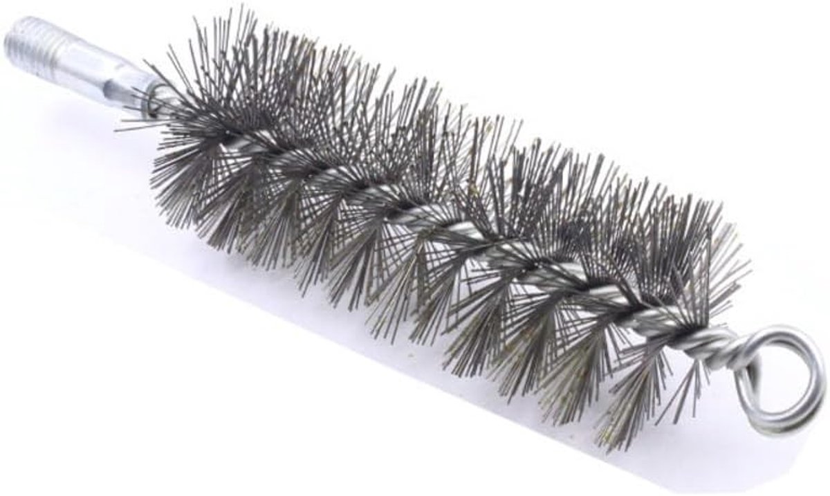 Cilinder Draadborstel - Zilver - 45 mm - Staaldraadborstel voor Schoorsteen en Kachelpijp