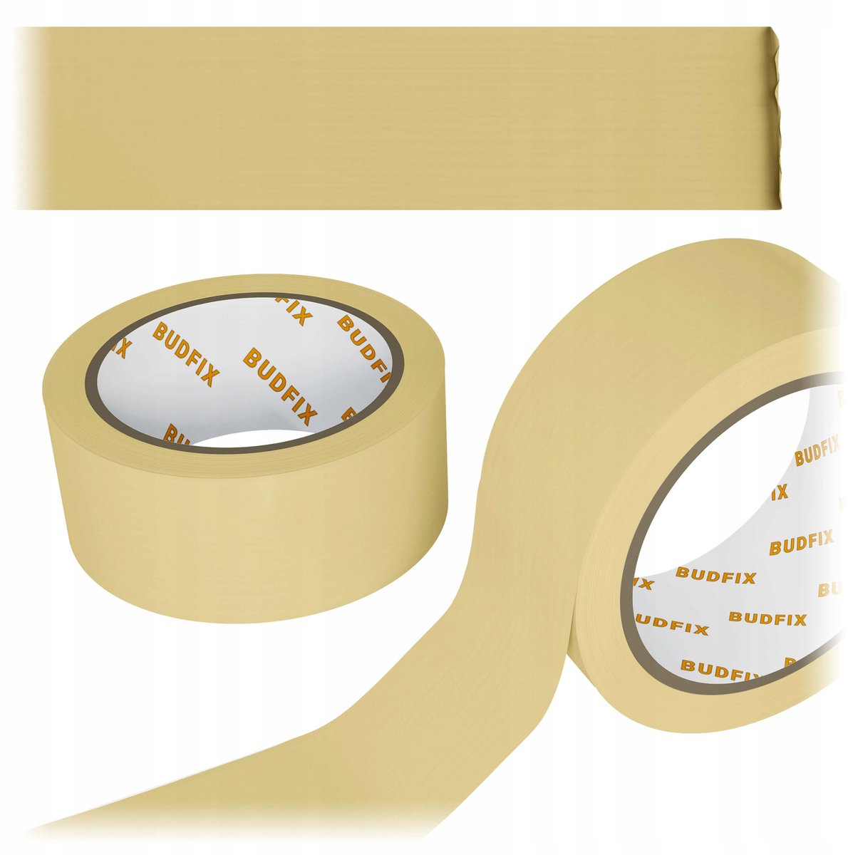 Premium Afplaktape Papier 48mm 50m - Hittebestendig tot 120°C