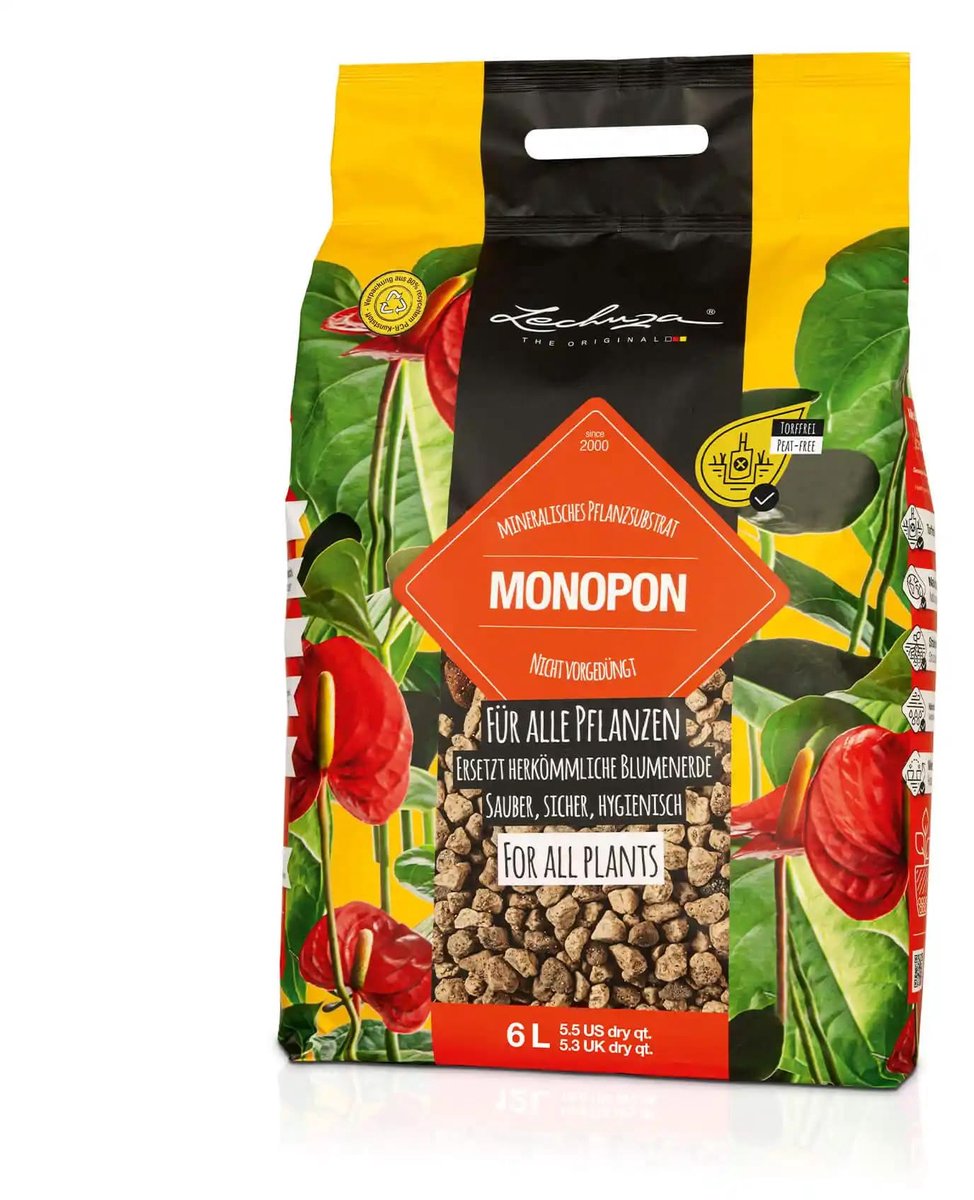 Plantenbakvulling MONOPON 6 Liter | Drainagesubstantie en bodemverbetering
