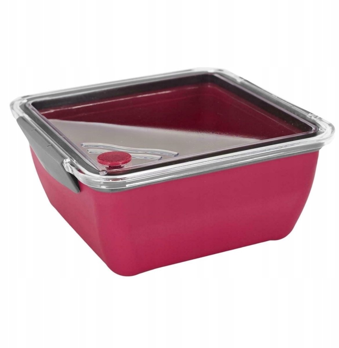Różowa Lunchbox 2,6L met Vakjes en Vork