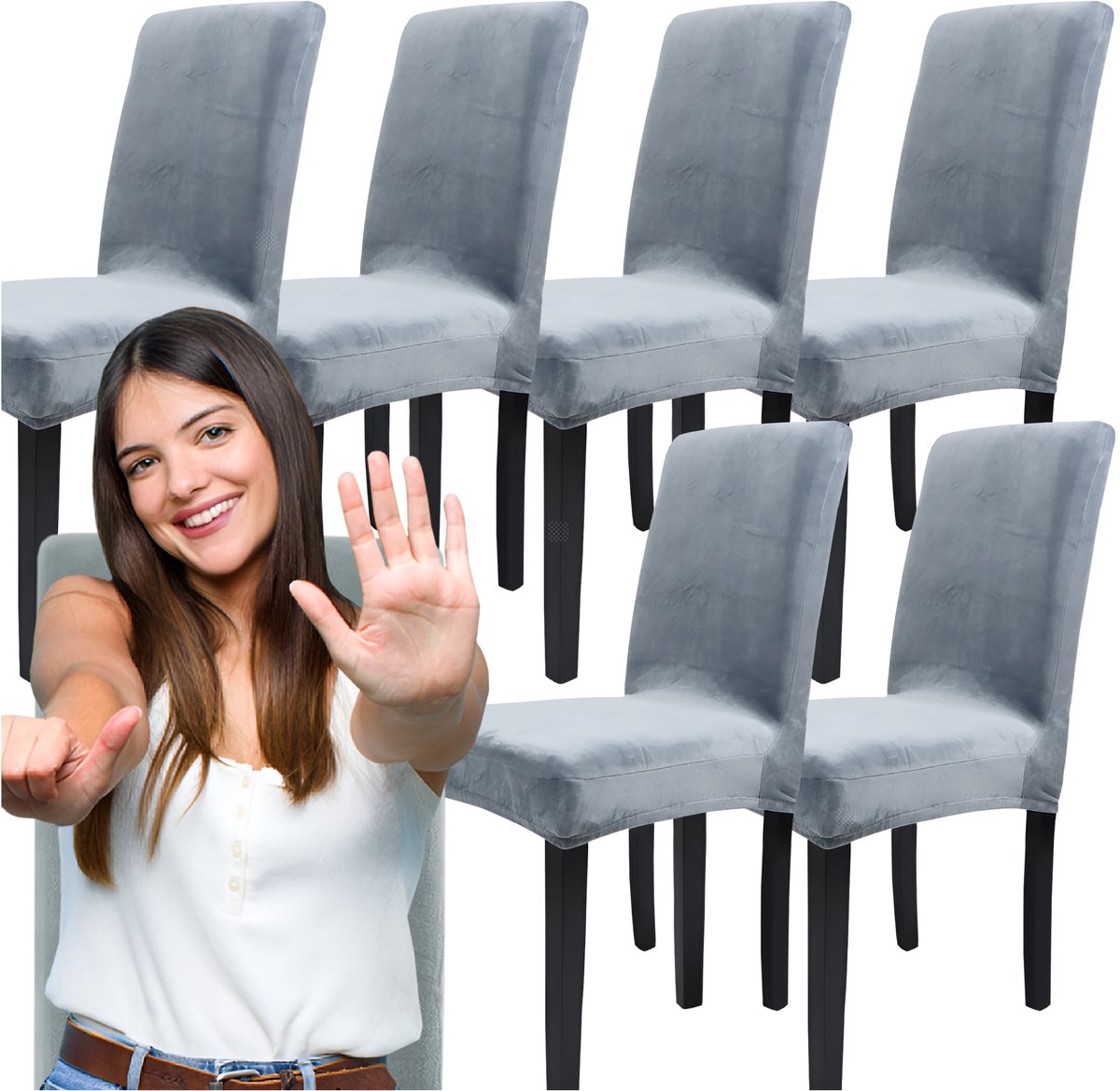 Set van 6x Premium Universele Stoelhoes - Stijlvol & Duurzaam