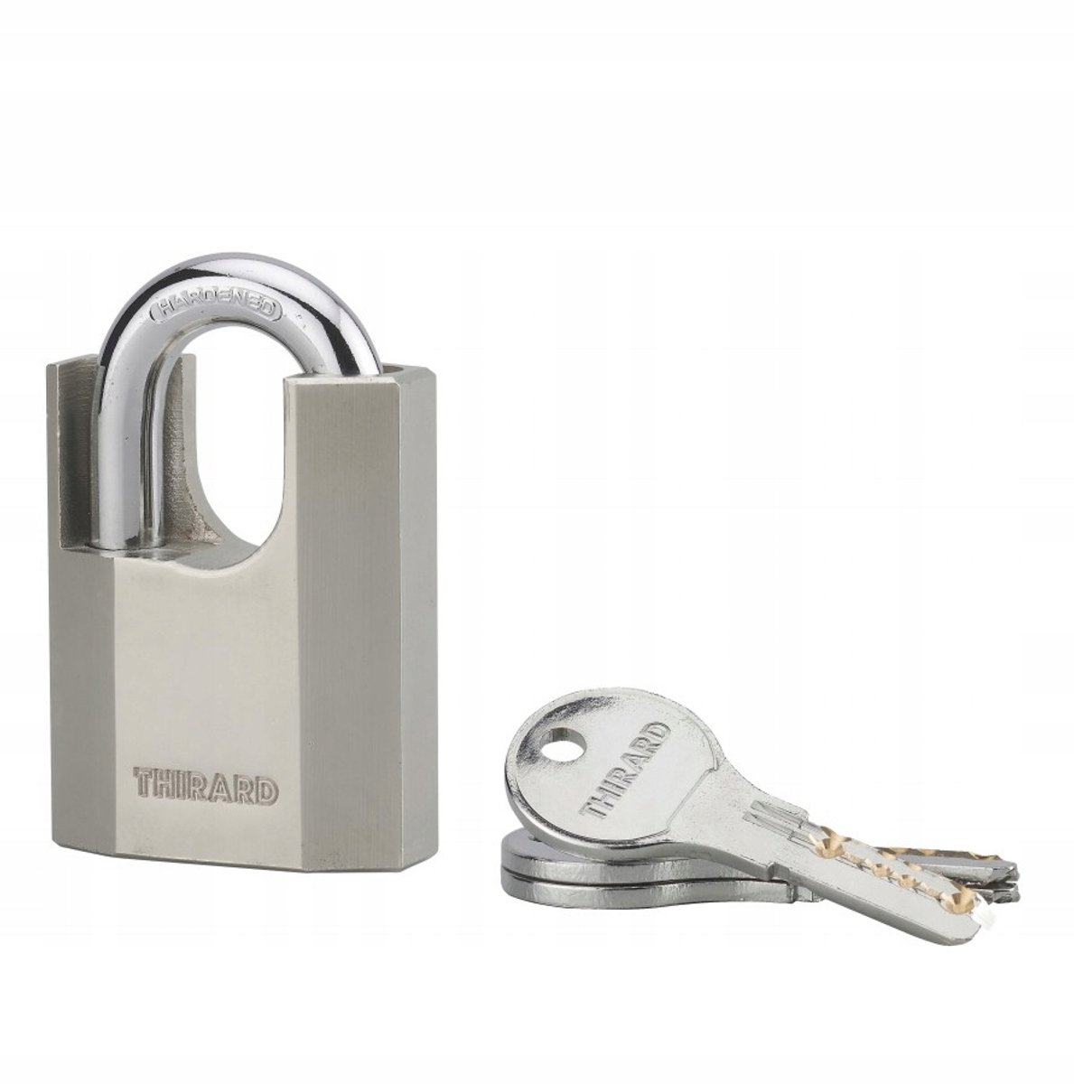 Merkloze Stalen Hangslot met Beveiligde Beugel - 50mm - 3 Sleutels