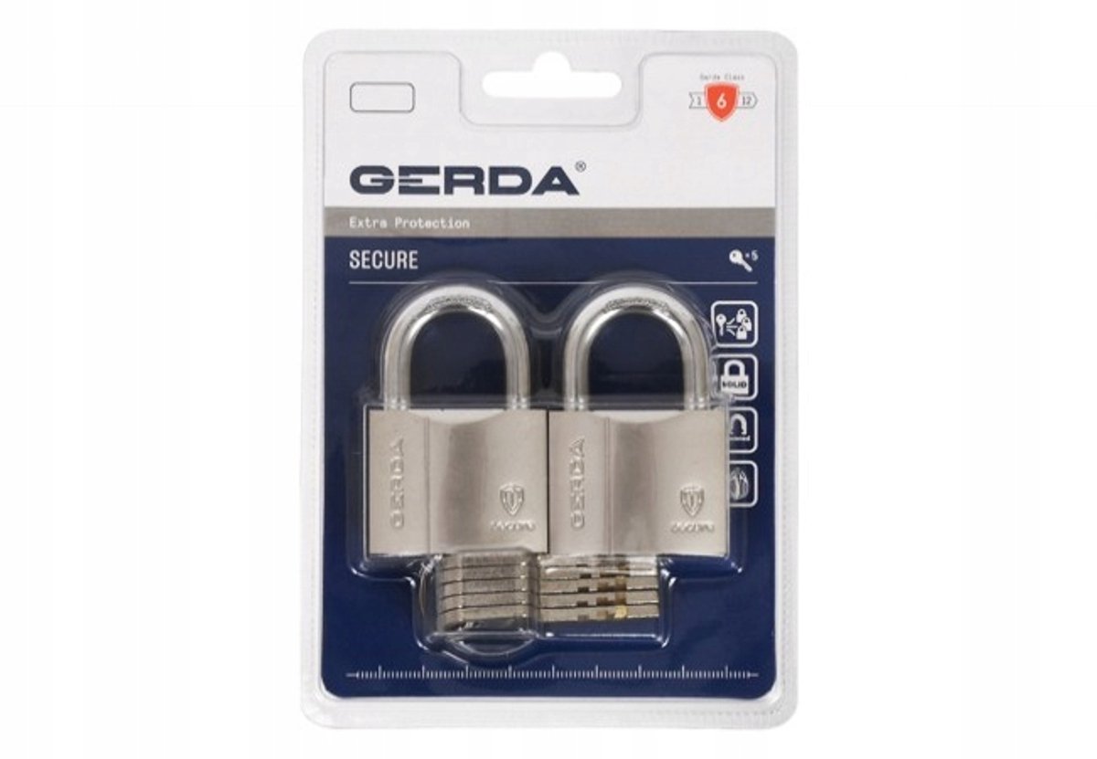 Gerda Nikkel Messing Hangslotten (2 stuks) - S40