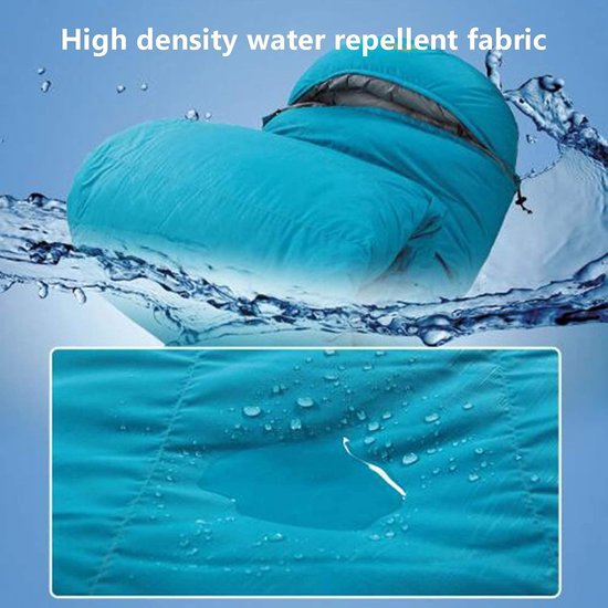 Dons-slaapzak (Donsalternatieve vezel / Donsachtige vezel) - Model: envelop - Waterdicht en ademend - Geschikt voor thru-hiking-backpacken en kamperen - Geschikt voor vier seizoenen - 600 g (0–15 °C)-210 x 80 cm — afbeelding 3