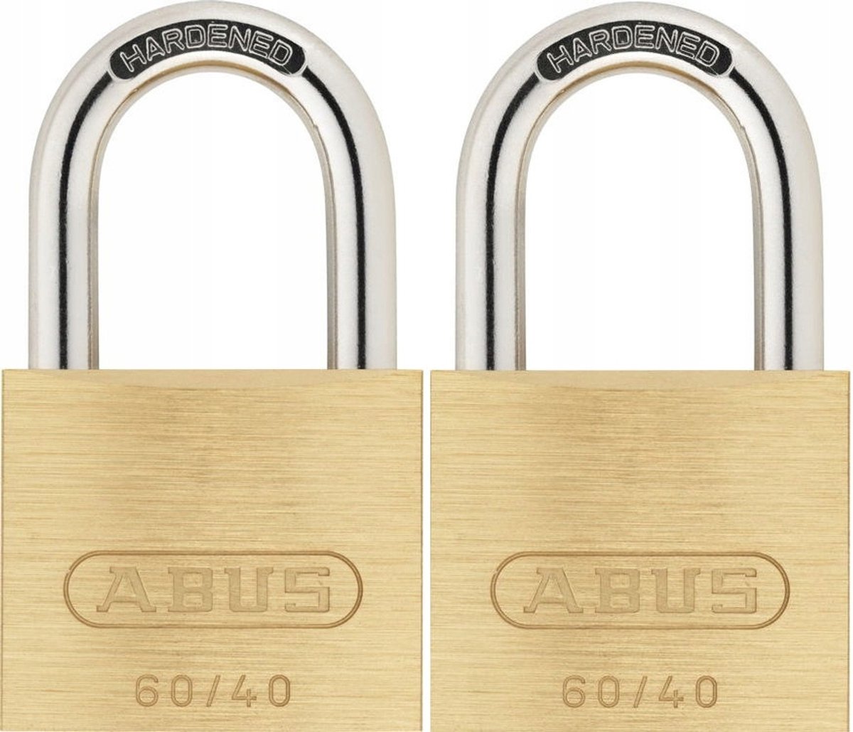 Merkloze Messing Hangsloten met Stalen Beugel - 2 Stuks, Eén Sleutel Systeem