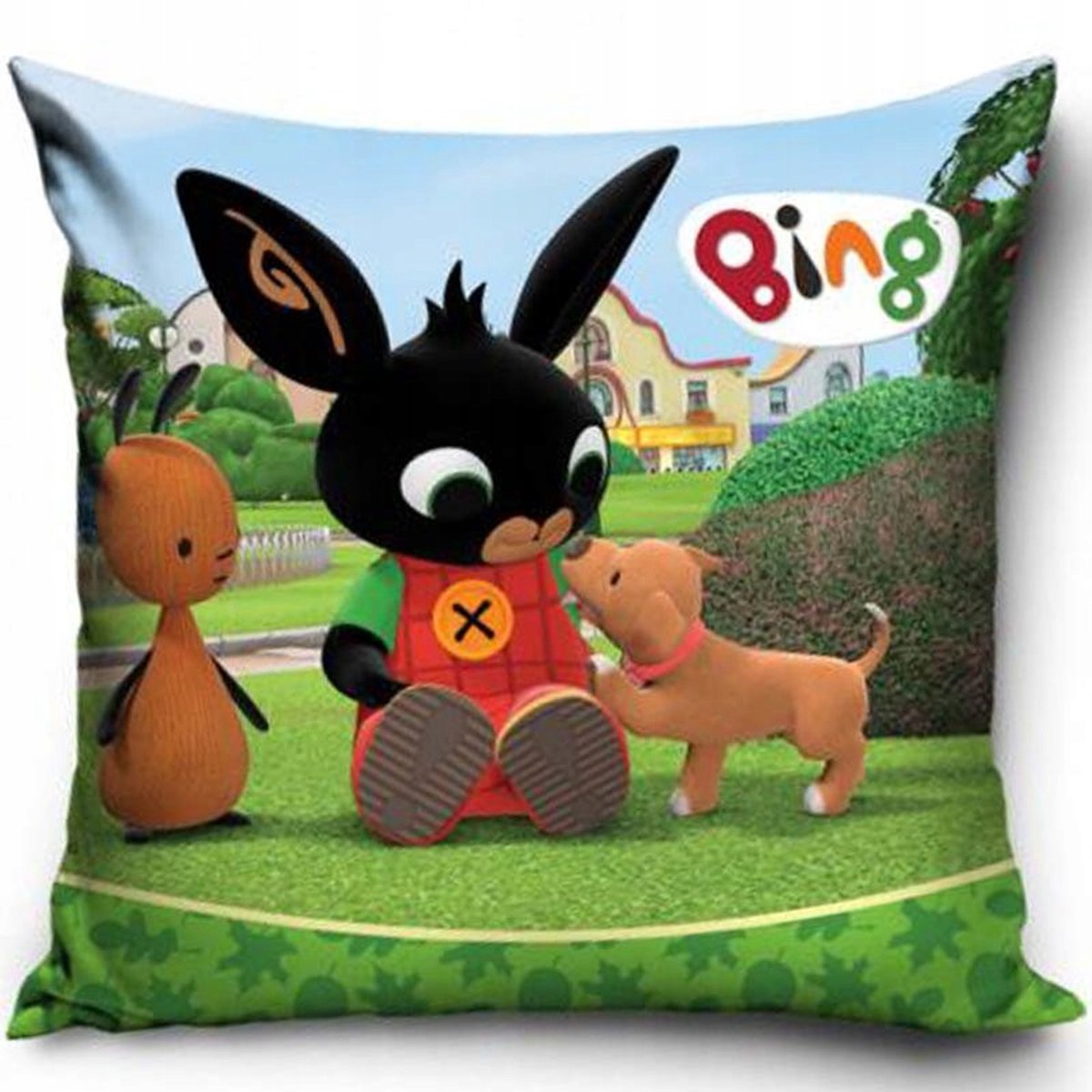 Bing & Flop Kussensloop met Hondje - 40x40 cm - Velvet