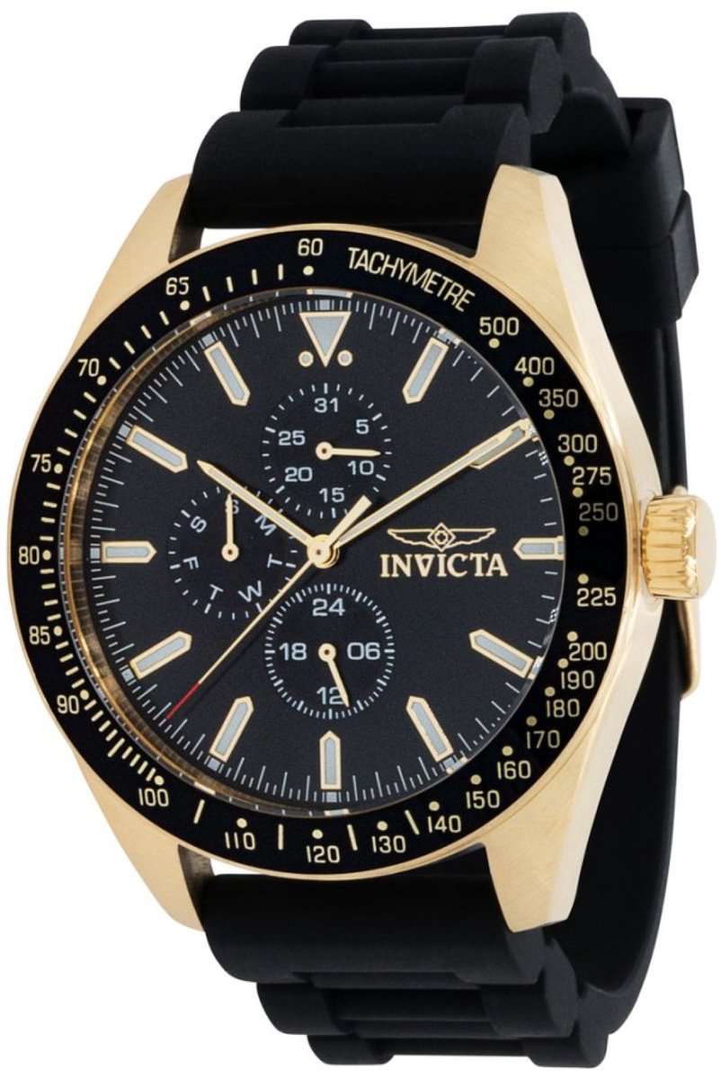 Invicta Aviator 38404 Heren Quartz Horloge - 45 mm