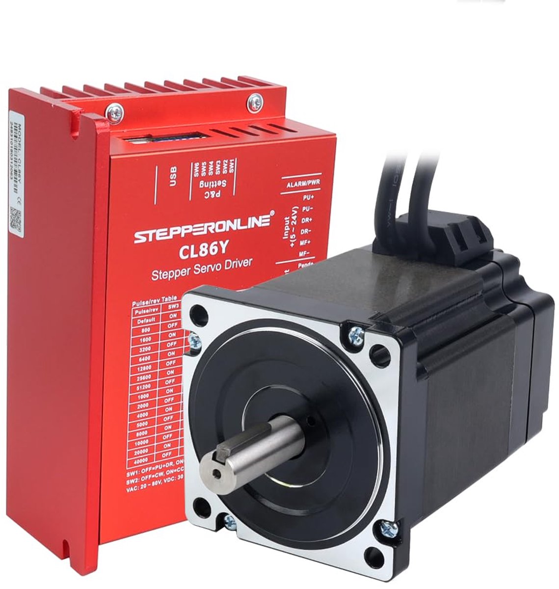 CNC Kit Closed Loop Stepper Motor 6.5Nm - Nema 34 Motor - 0-8.5A Driver - Perfect voor precisiewerk - ShopVlot