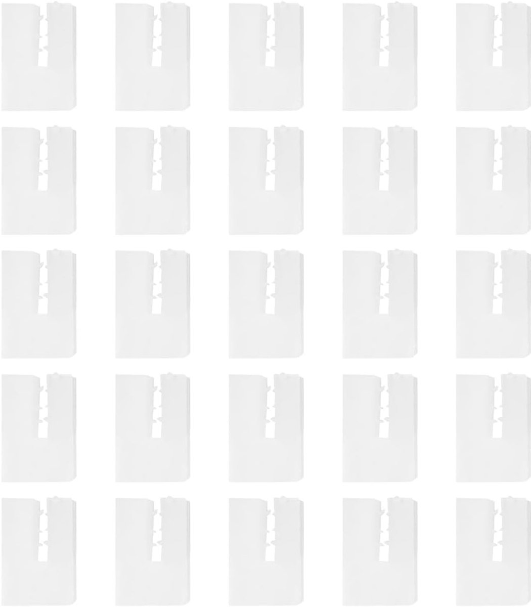 Radiator beschermhoes 25 stuks - wit - universele pasvorm - beschermt radiatorhaak - ShopVlot