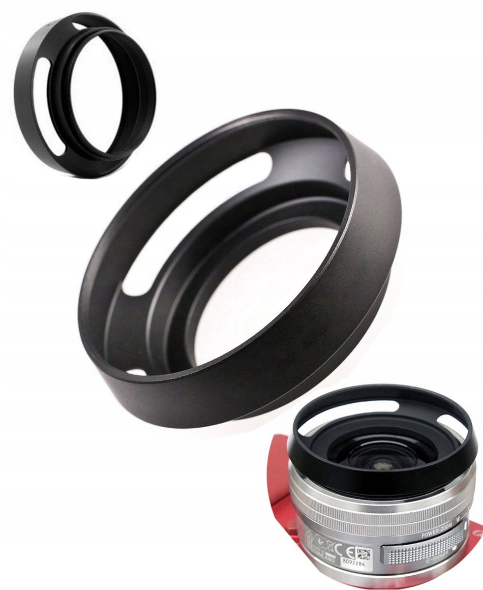 Metalen Ventilerende Zonnekap Tulip 49mm voor Camera Lenzen